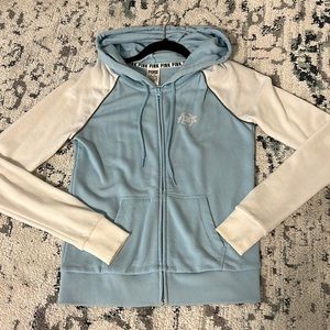Victoria’s Secret PINK full zip up hoodie blue